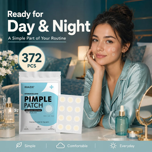 372PCS Hydrocolloid Acne Pimple Patch, Hydrocolloid Spot Stickers, Covering Zits and Defect, Nighttime Spot Stickers for Face