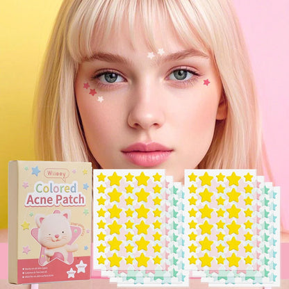 114PCS Cute Bunny Animals Acne Pimple Patches Cover Stickers, Pretty Invisible Face Blemishes Spot Pimple Concealer Makeup Tool