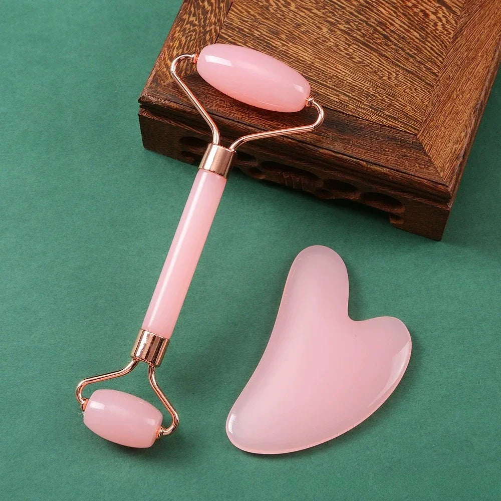 3Pcs Face Massager Kit Ice Face Roller Gua Sha Board Facial Massage Roller  Face Lifting Contouring Tools Beauty Skin Care Tools
