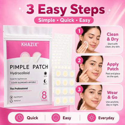 372PCS Hydrocolloid Acne Pimple Patch, Hydrocolloid Spot Stickers, Covering Zits and Defect, Nighttime Spot Stickers