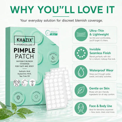 200pcs Hydrocolloid Acne Pimple Patch, Hydrocolloid Spot Stickers, Covering Zits and Defect