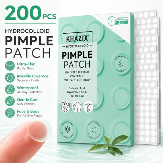 200pcs Hydrocolloid Acne Pimple Patch, Hydrocolloid Spot Stickers, Covering Zits and Defect