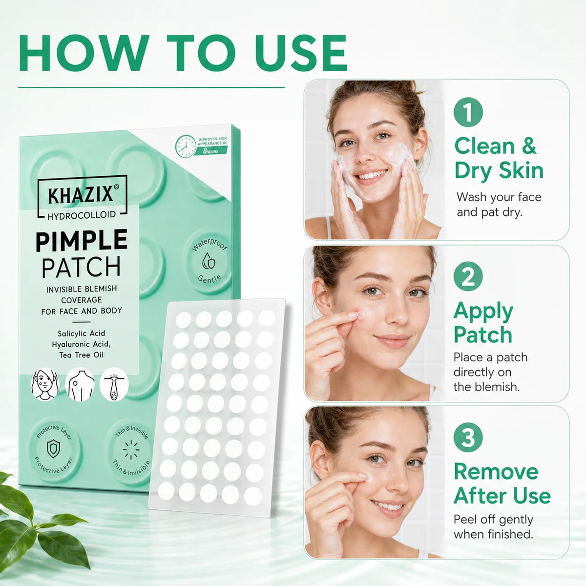200pcs Hydrocolloid Acne Pimple Patch, Hydrocolloid Spot Stickers, Covering Zits and Defect