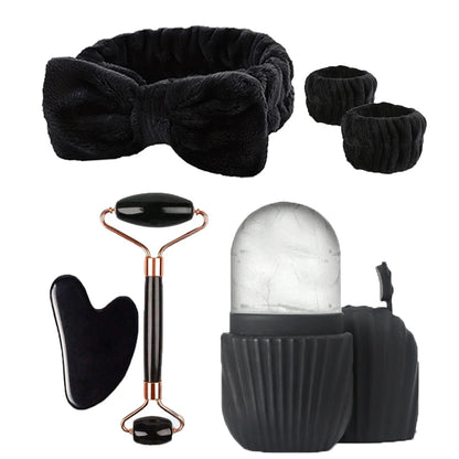 6-piece ice roller facial skin care ice roller set facial roller scraping facial tool face wash skin care three-piece set