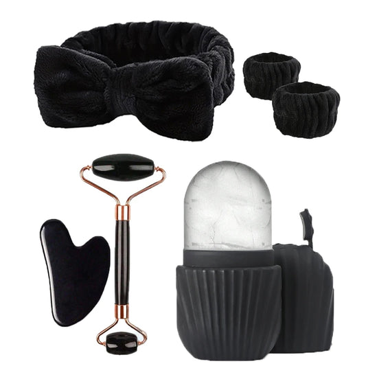 6-piece ice roller facial skin care ice roller set facial roller scraping facial tool face wash skin care three-piece set