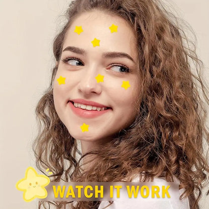 Colorful Stars Pimple Patches for Face, 240/480/1200 Counts Cute Acne Blemishes Covering Stickers Invisible Acne Patch Stickers
