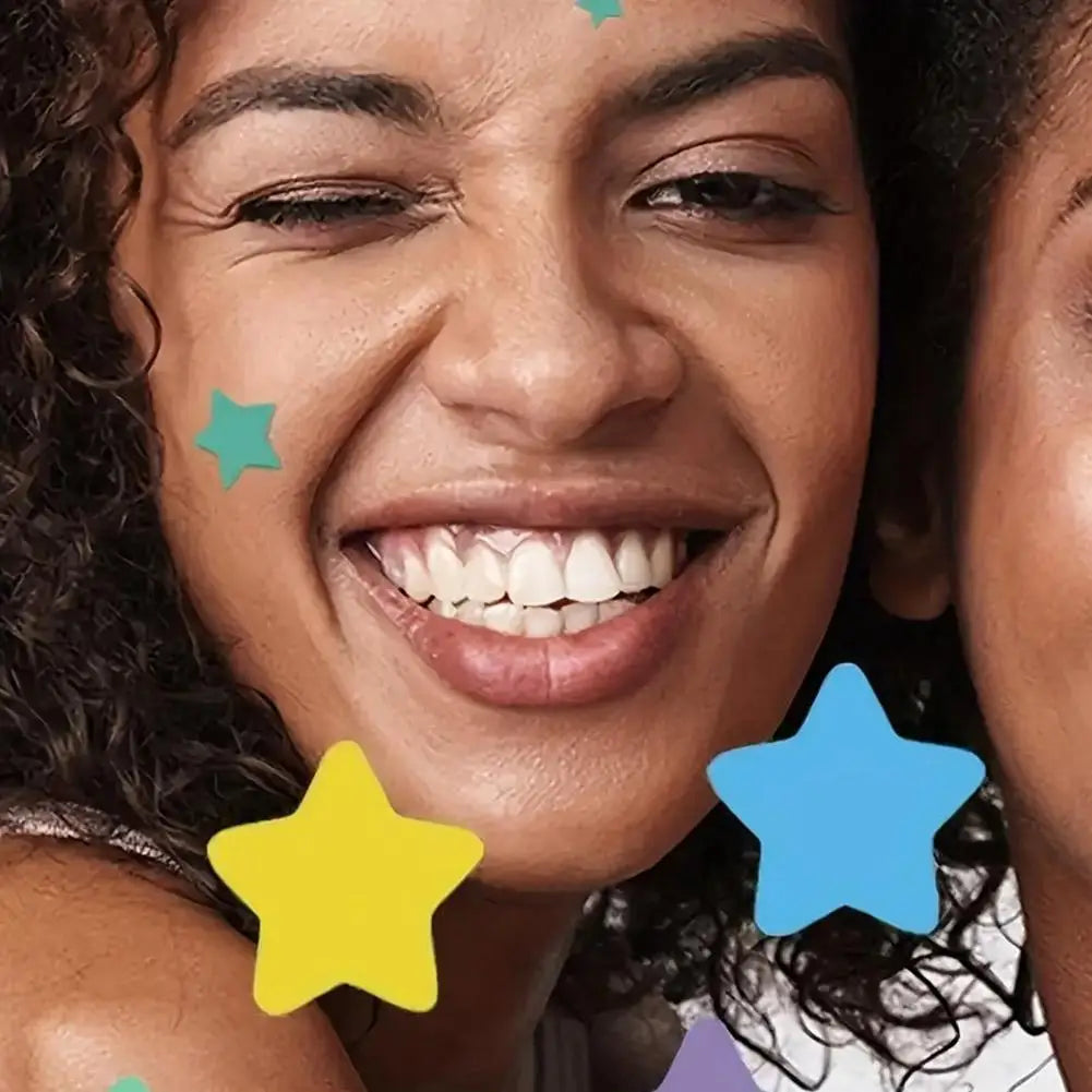 Colorful Stars Pimple Patches for Face, 240/480/1200 Counts Cute Acne Blemishes Covering Stickers Invisible Acne Patch Stickers