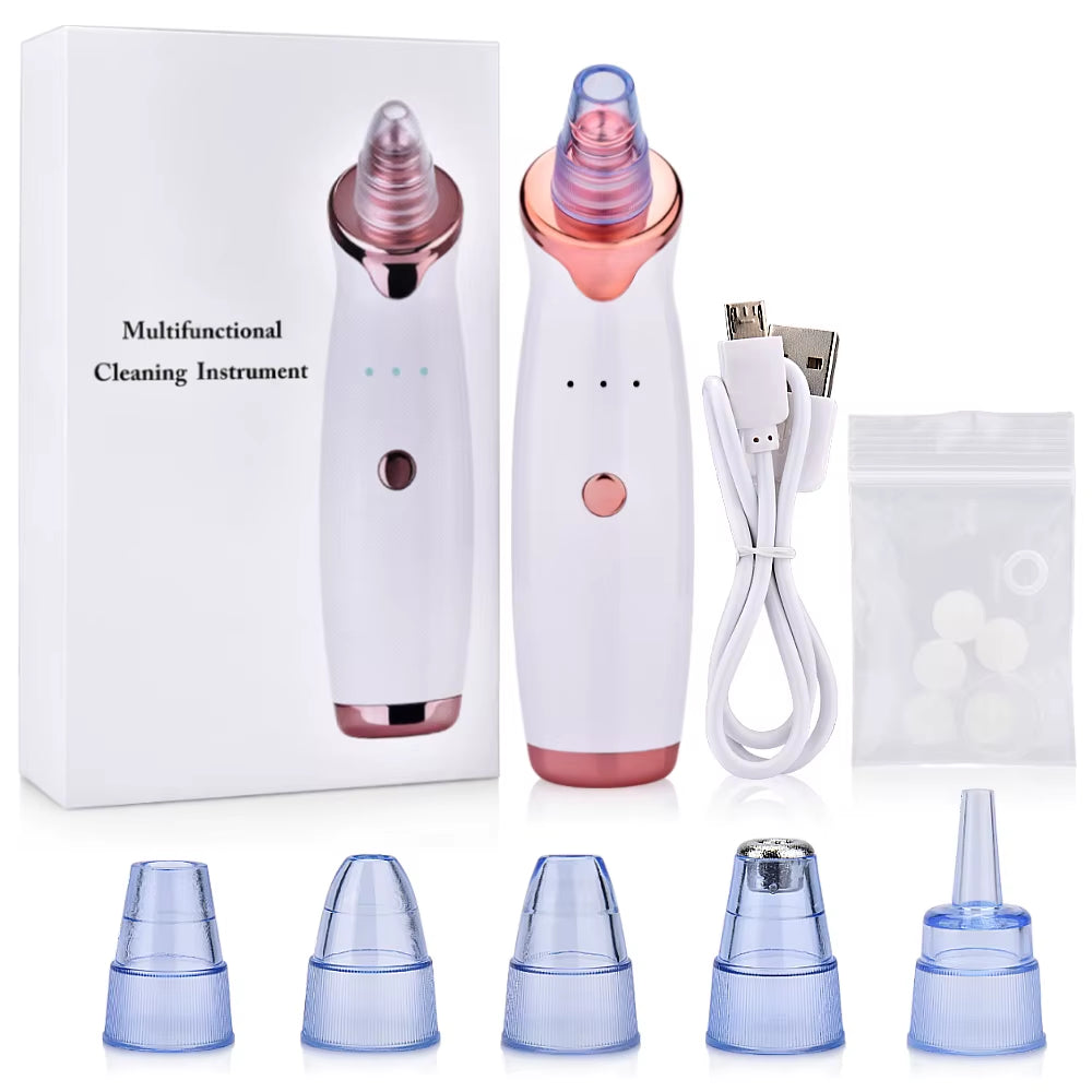 Vacuum Blackhead Remover Face Black Spots Cleaner White Dot Pimple Removal Tools Pore Acne Pimple Removal Facial Beauty Clean