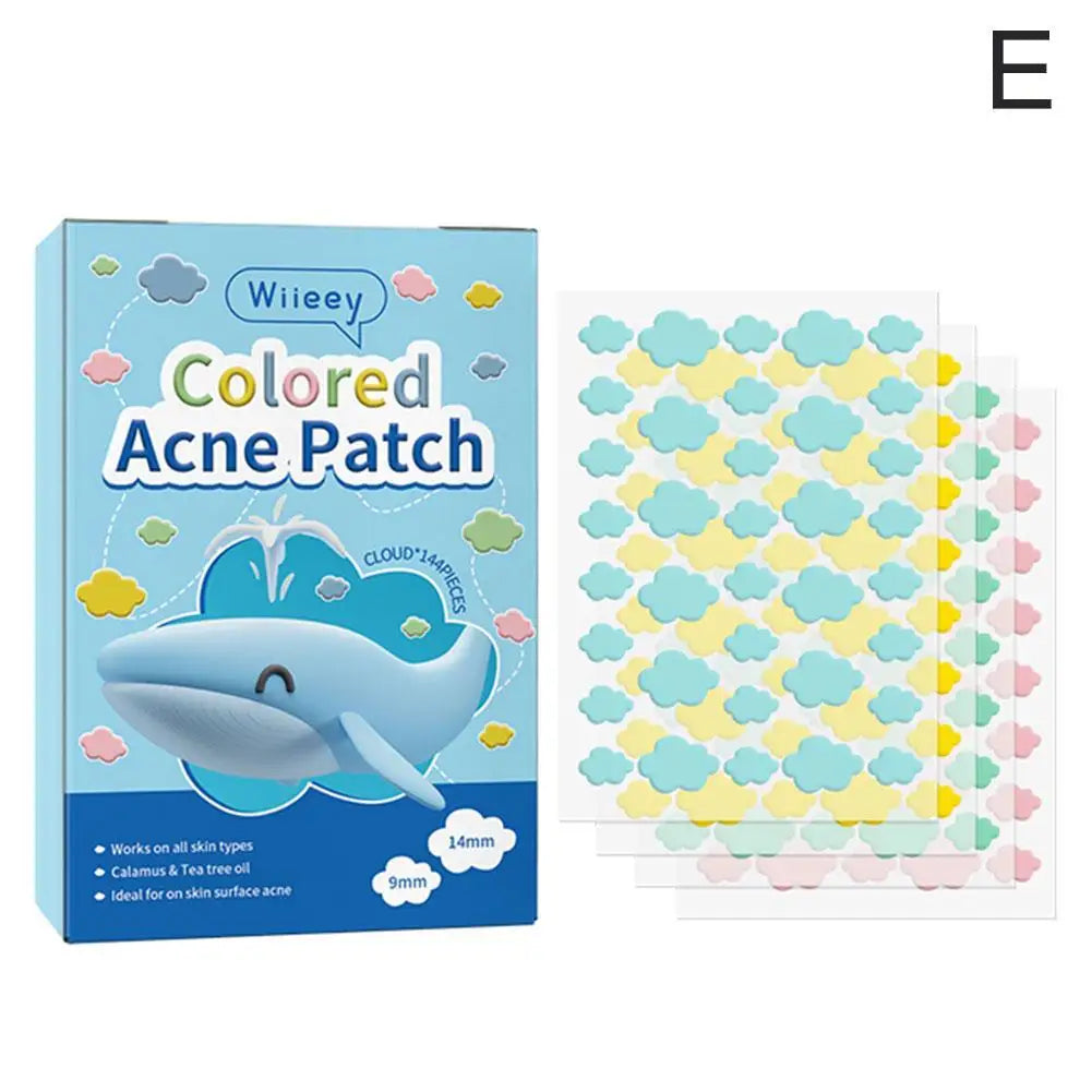 114PCS Cute Bunny Animals Acne Pimple Patches Cover Stickers, Pretty Invisible Face Blemishes Spot Pimple Concealer Makeup Tool