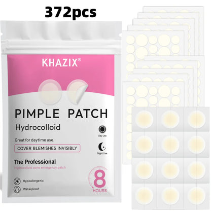 372PCS Hydrocolloid Acne Pimple Patch, Hydrocolloid Spot Stickers, Covering Zits and Defect, Nighttime Spot Stickers