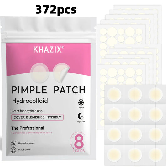 372PCS Hydrocolloid Acne Pimple Patch, Hydrocolloid Spot Stickers