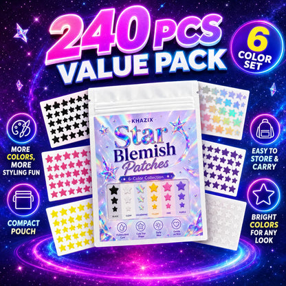 240PCS  Star Pimple Patches For Face Hydrocolloid, Absorbing Cover, Tea Tree, Hydrocolloid Acne Patch, Cute Star Pimple