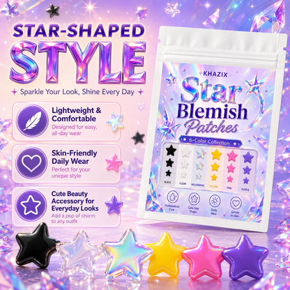240PCS  Star Pimple Patches For Face Hydrocolloid, Absorbing Cover, Tea Tree, Hydrocolloid Acne Patch, Cute Star Pimple