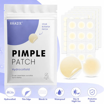 372PCS Hydrocolloid Acne Pimple Patch, Hydrocolloid Spot Stickers, Covering Zits and Defect, Nighttime Spot Stickers for Face